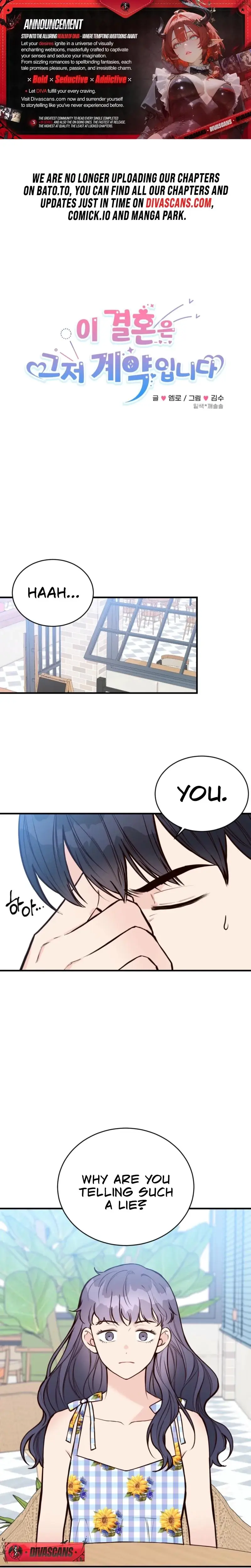 This Marriage Is Only A Contract Chapter 34 - Page 1