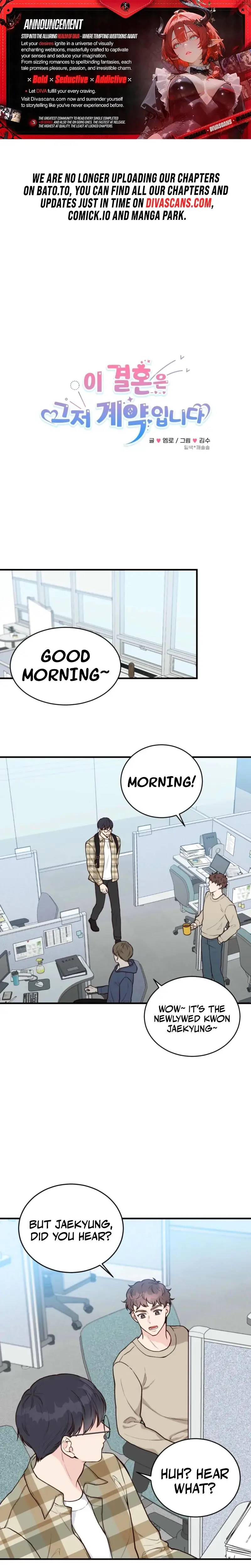 This Marriage Is Only A Contract Chapter 6 - Page 1