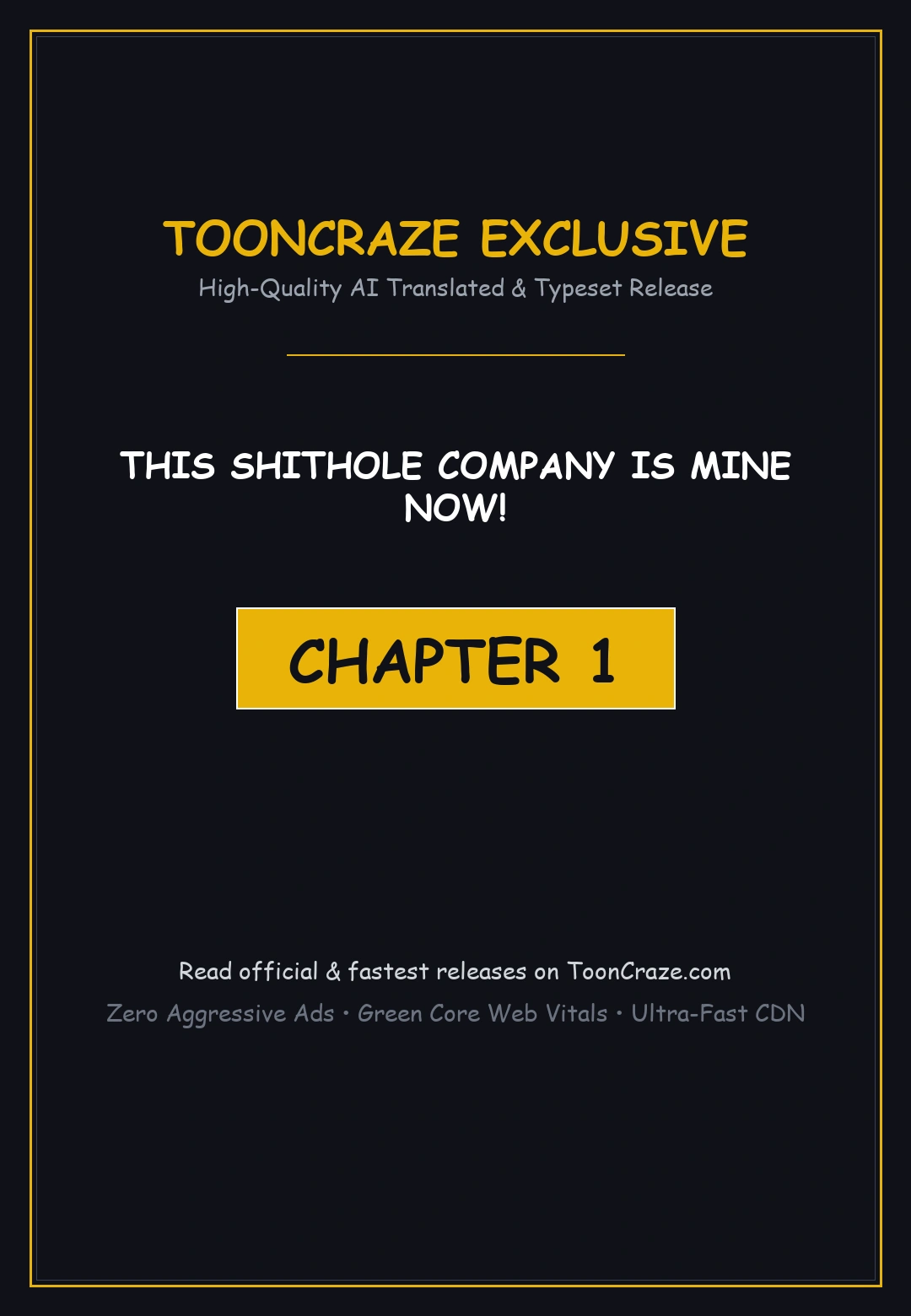This Shithole Company Is Mine Now Chapter 1 - Page 1