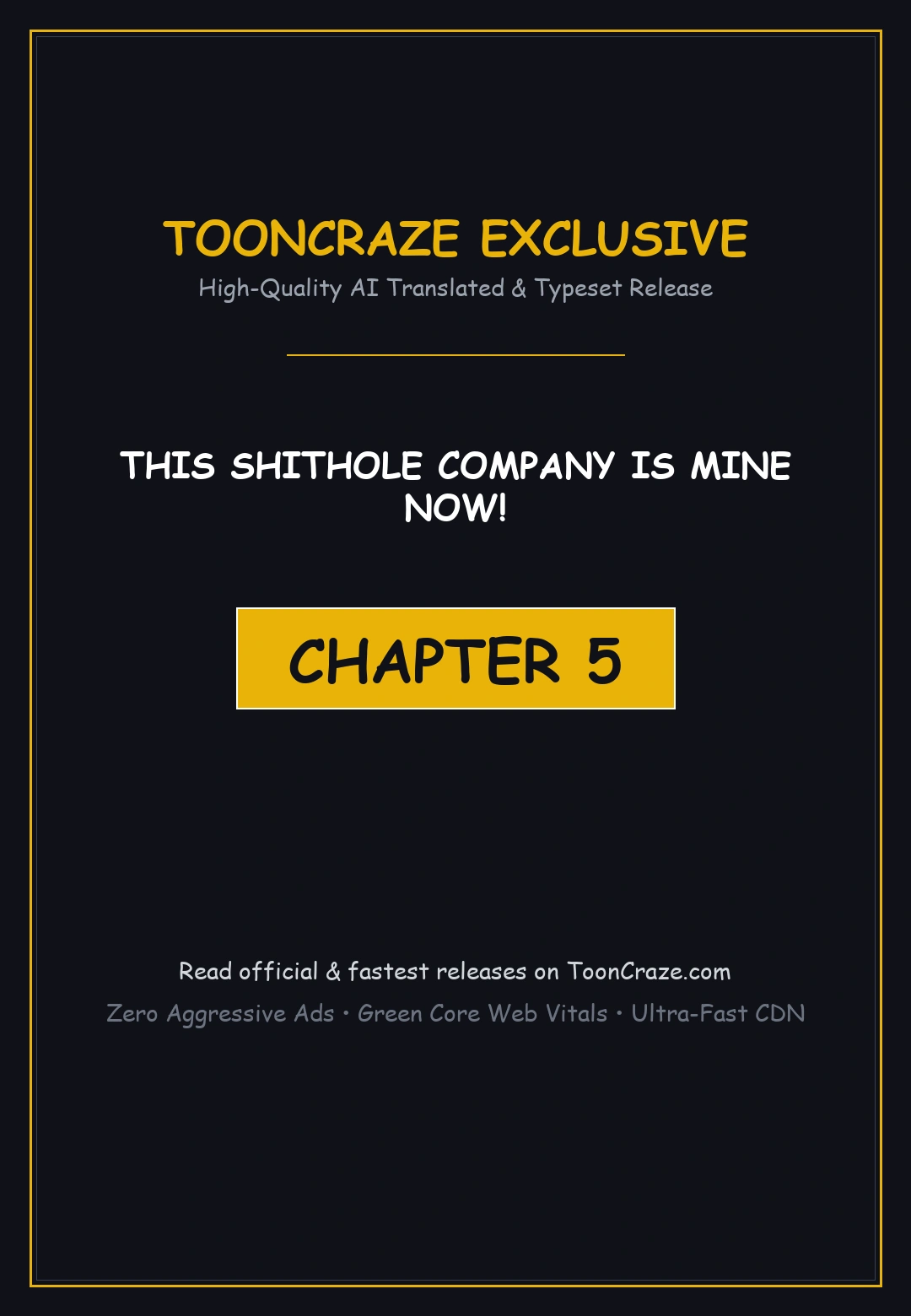 This Shithole Company Is Mine Now Chapter 5 - Page 1