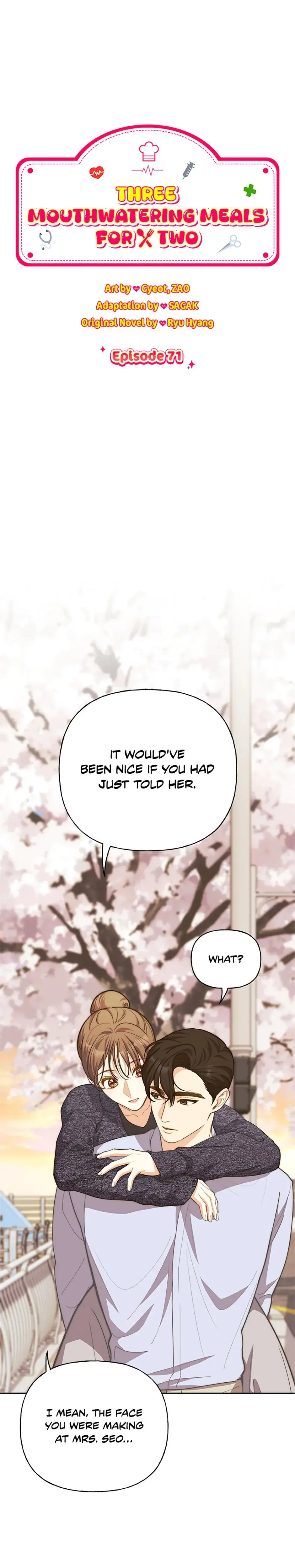 Three Mouthwatering Meals For Two Chapter 71 - Page 1