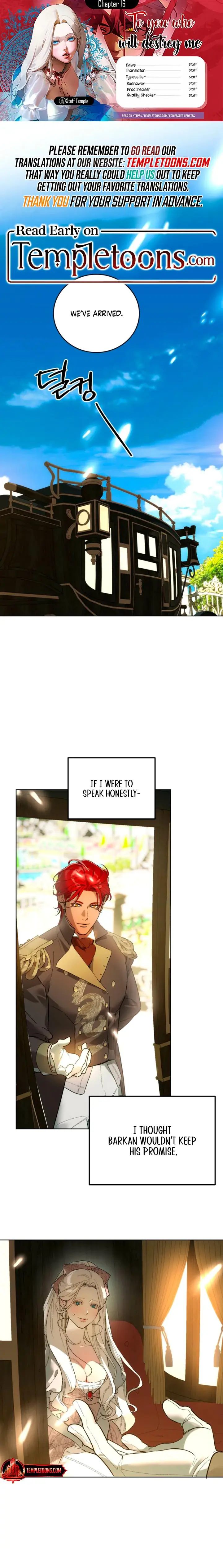 To You Who Will Destroy Me Chapter 16 - Page 1
