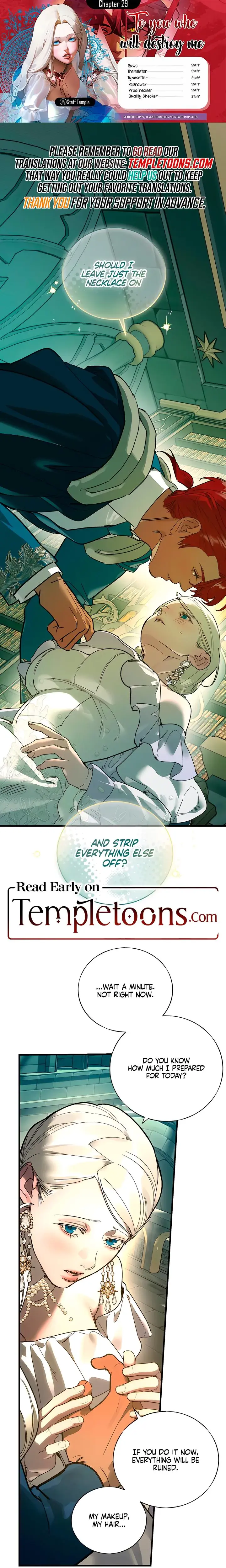 To You Who Will Destroy Me Chapter 29 - Page 1