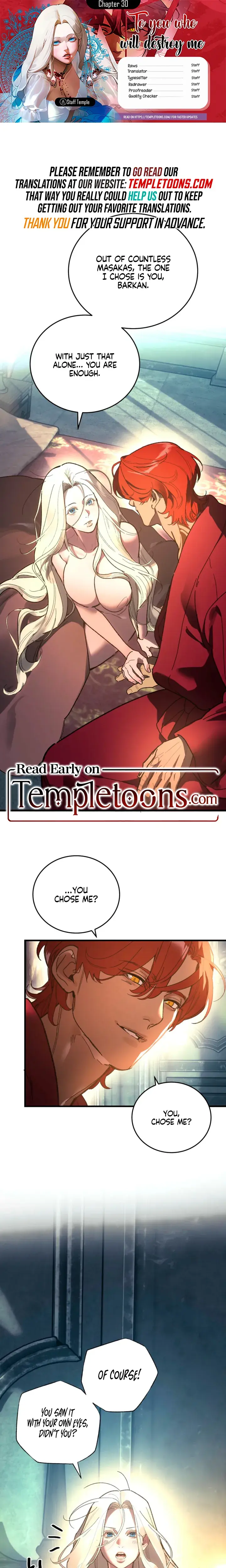 To You Who Will Destroy Me Chapter 30 - Page 1