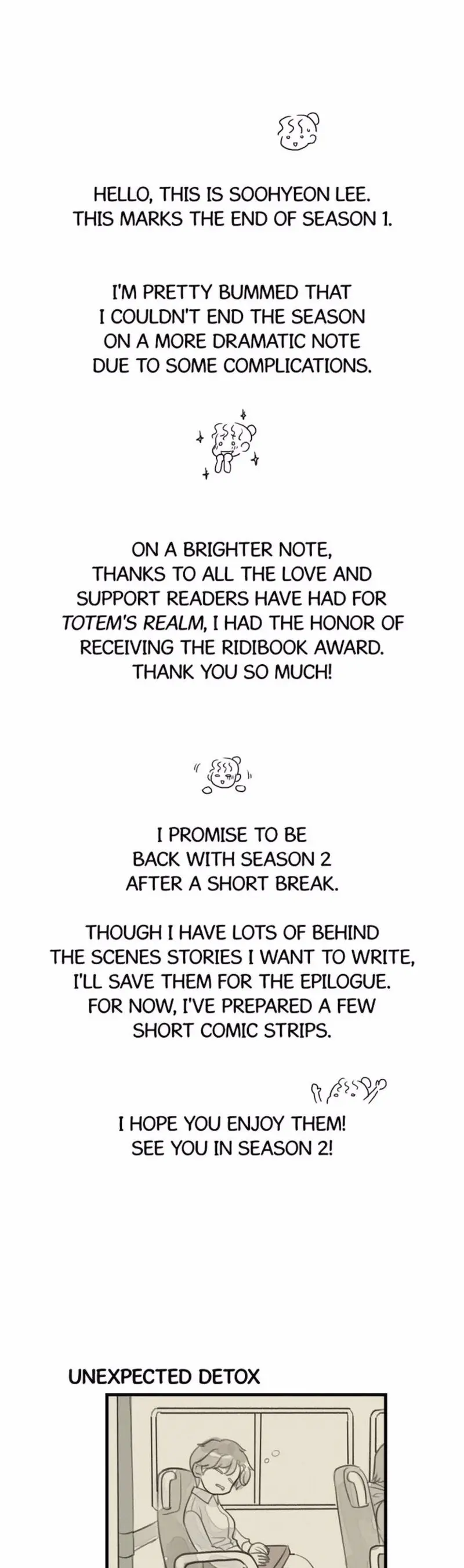 Totem Realm Manhwa Agagbb Chapter 63.5 - Season 1 End - Page 1