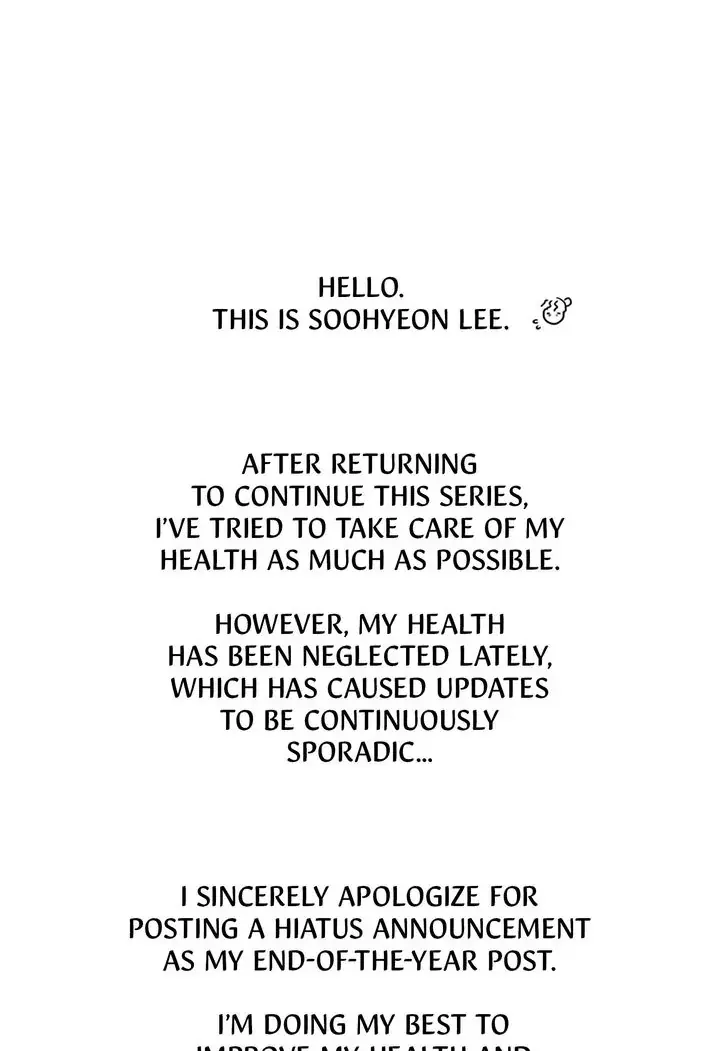 Totem Realm Manhwa Agagbb Chapter 95.5 - Author's Hiatus Notice - Page 1