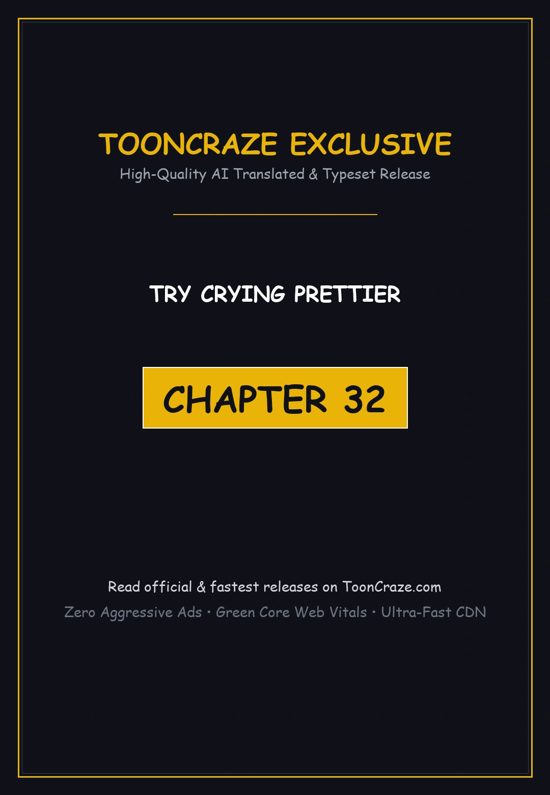 Try Crying Prettier Chapter 32 - Page 1
