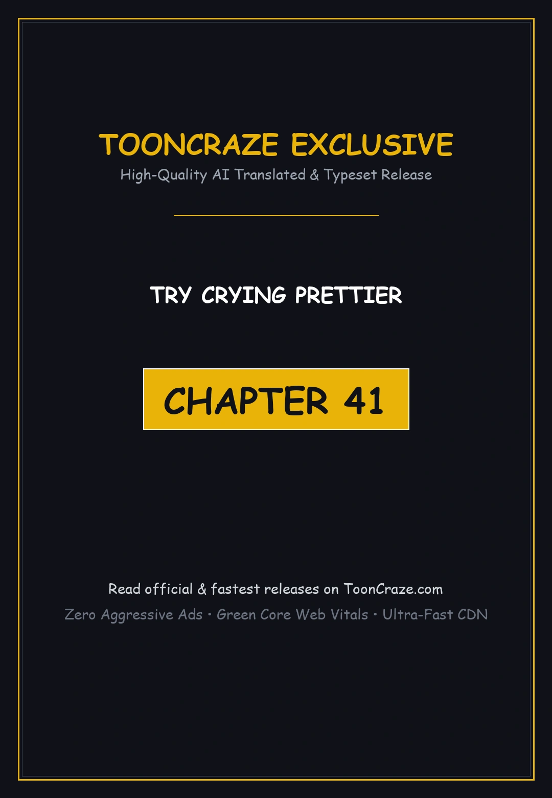 Try Crying Prettier Chapter 41 - Page 1