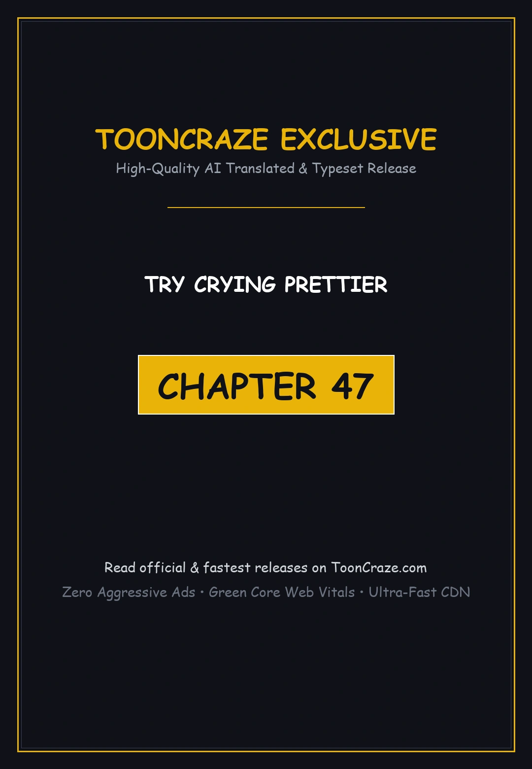 Try Crying Prettier Chapter 47 - Page 1