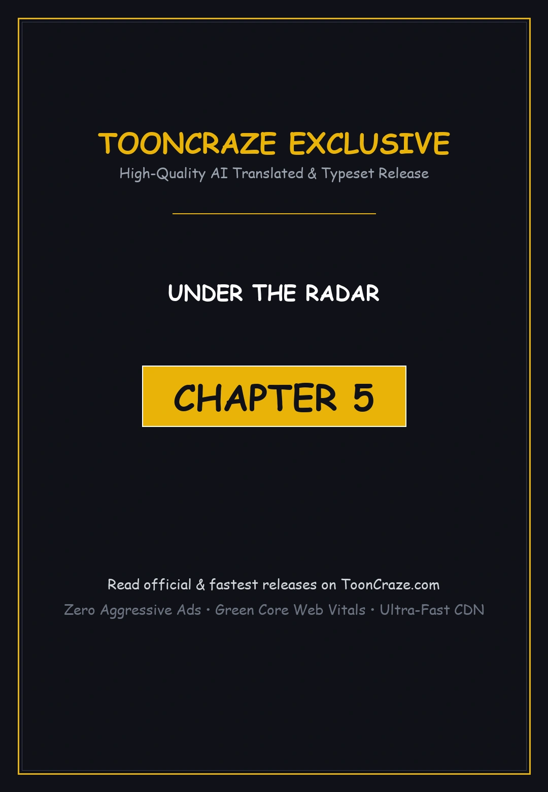 Under The Radar Chapter 5 - Page 1