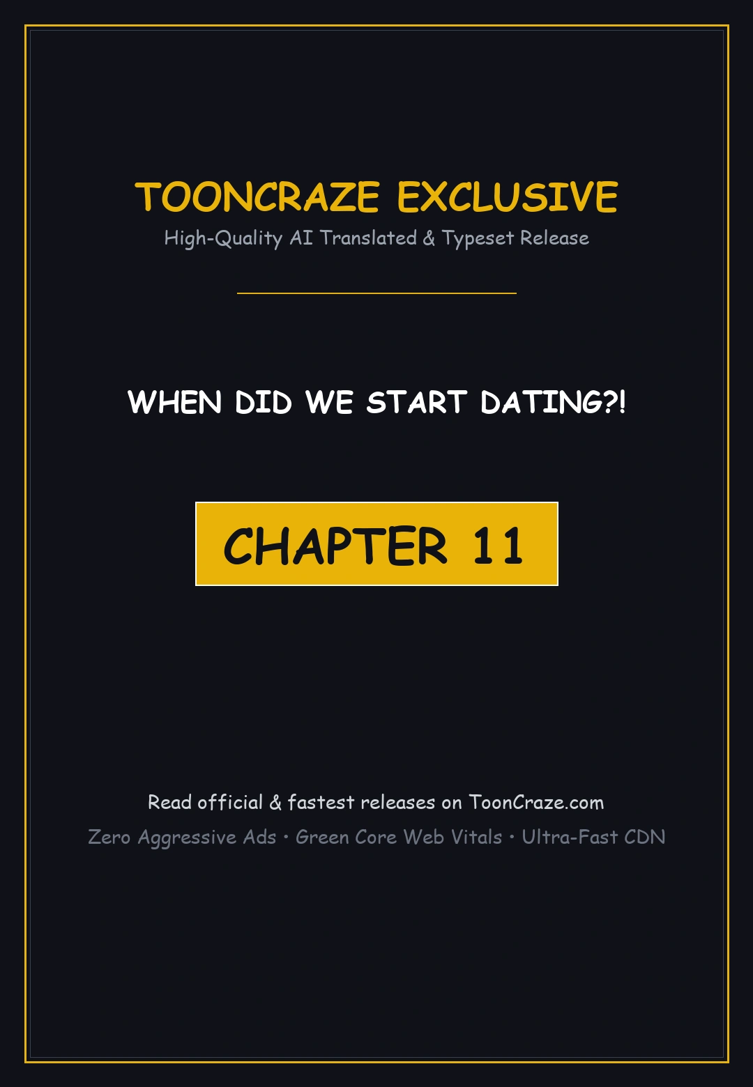 When Did We Start Dating Chapter 11 - Page 1