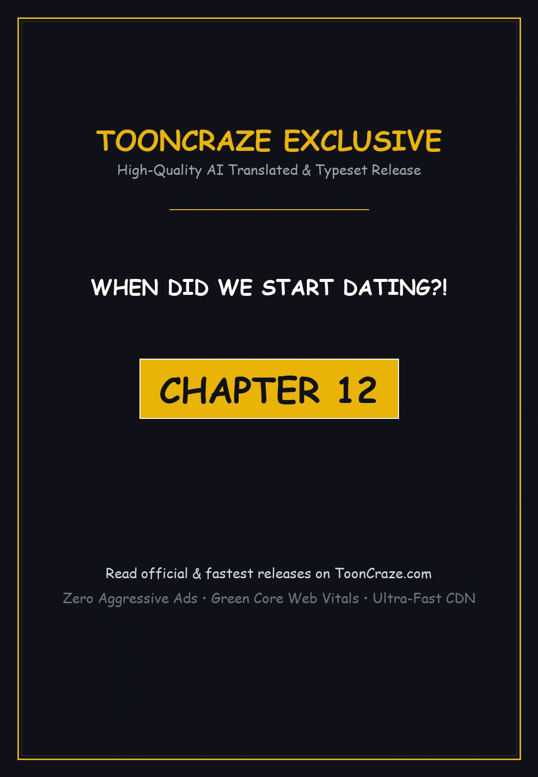 When Did We Start Dating Chapter 12 - Page 1