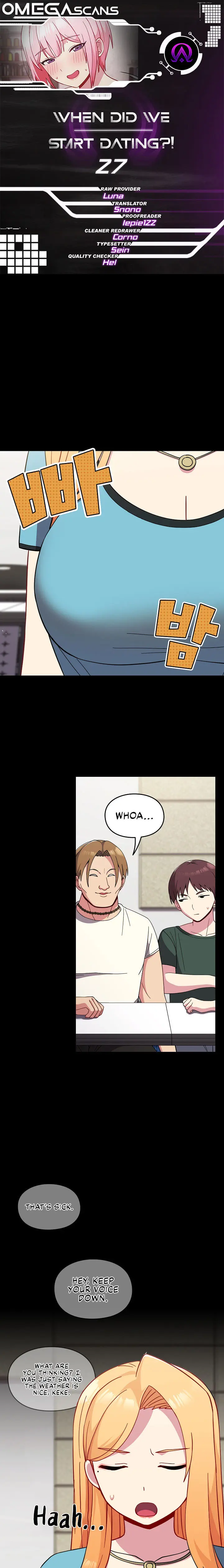 When Did We Start Dating Chapter 27 - Page 1