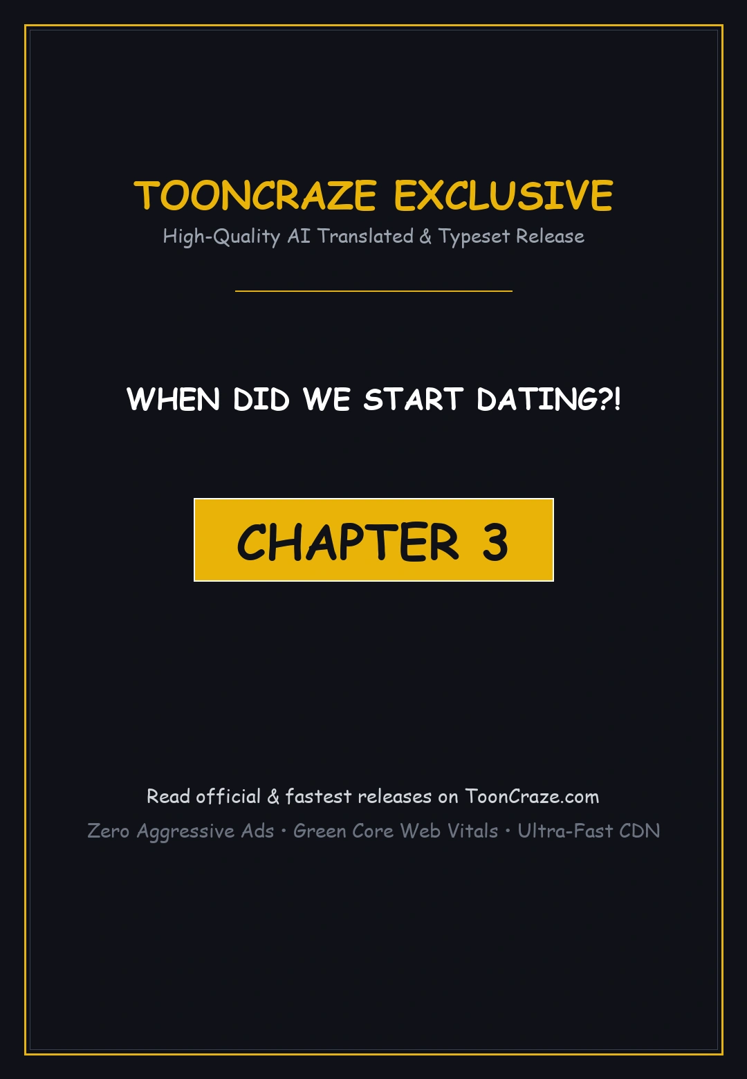 When Did We Start Dating Chapter 3 - Page 1