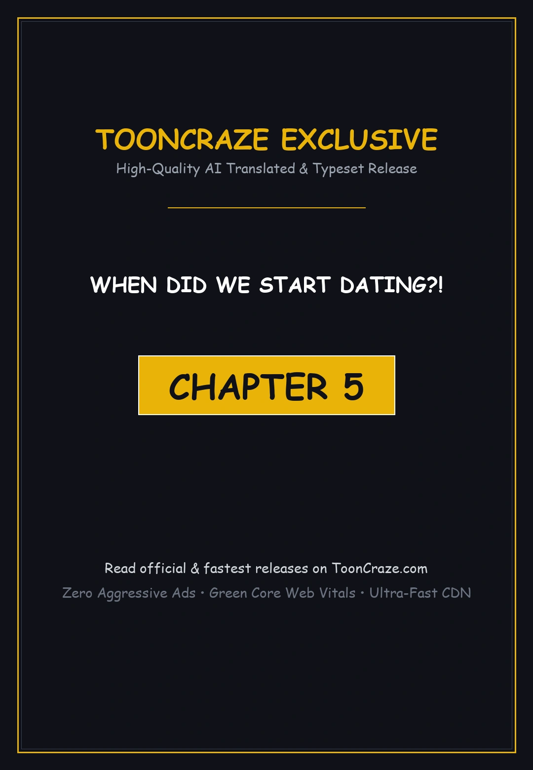 When Did We Start Dating Chapter 5 - Page 1