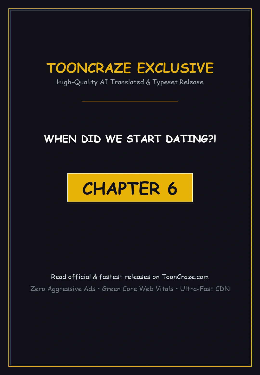When Did We Start Dating Chapter 6 - Page 1