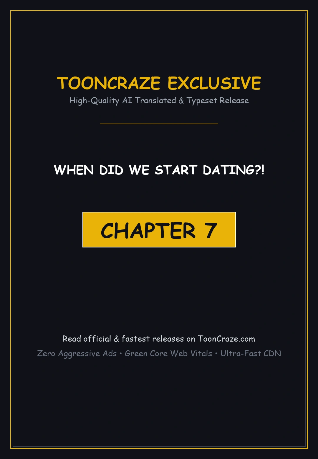 When Did We Start Dating Chapter 7 - Page 1
