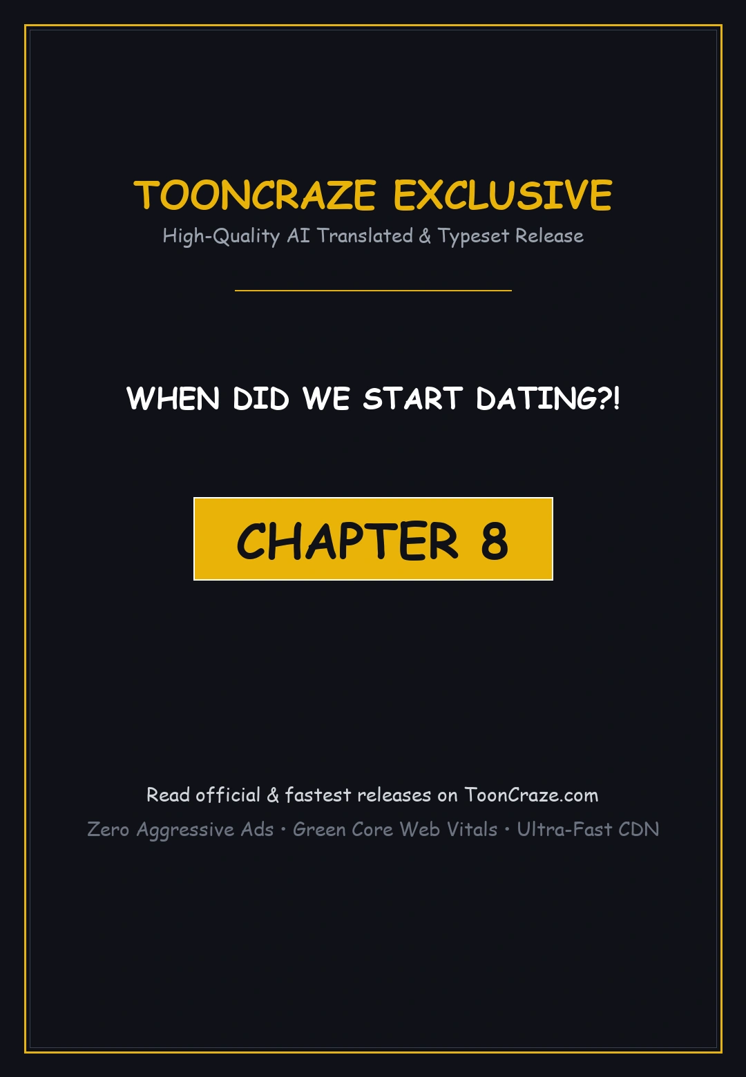 When Did We Start Dating Chapter 8 - Page 1