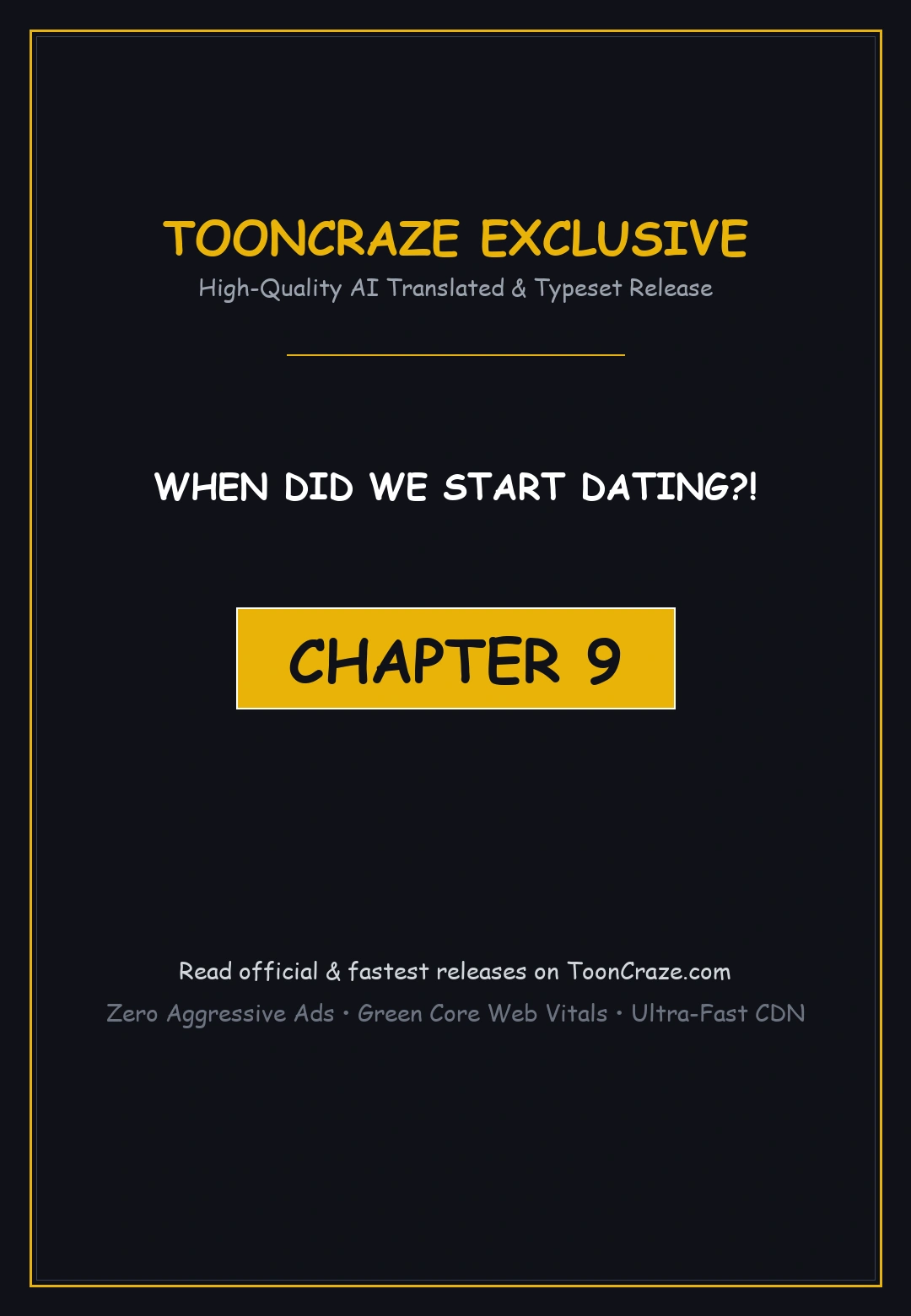 When Did We Start Dating Chapter 9 - Page 1