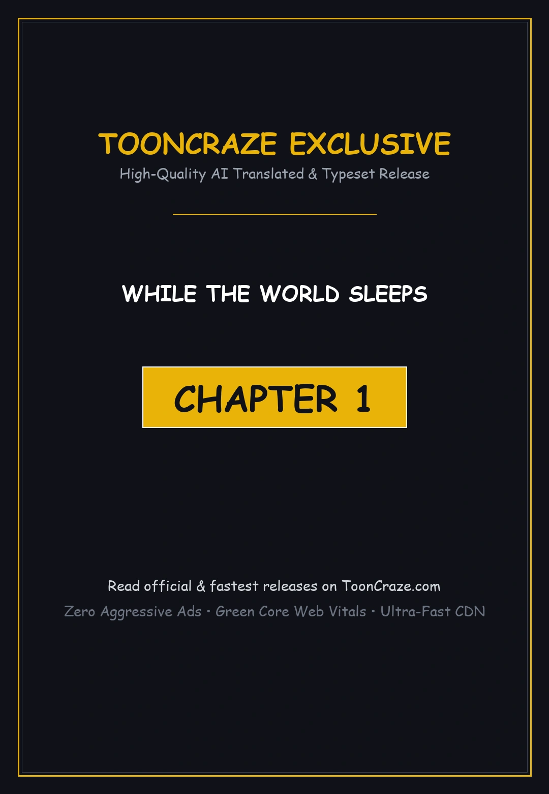 While The World Sleeps Chapter 1 - Page 1