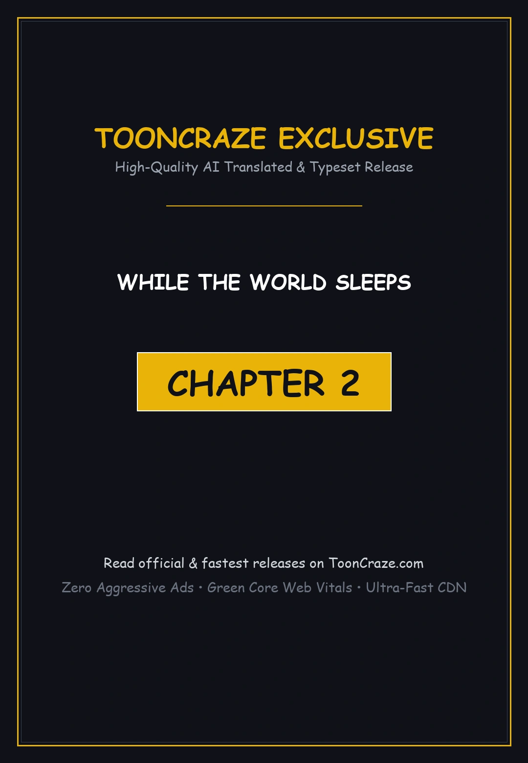 While The World Sleeps Chapter 2 - Page 1