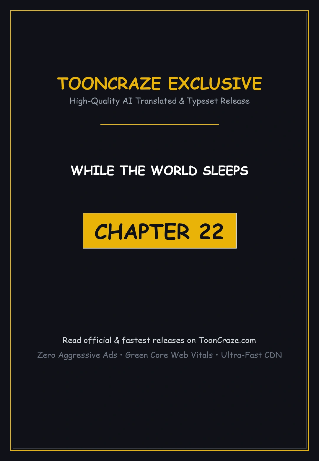 While The World Sleeps Chapter 22 - Page 1