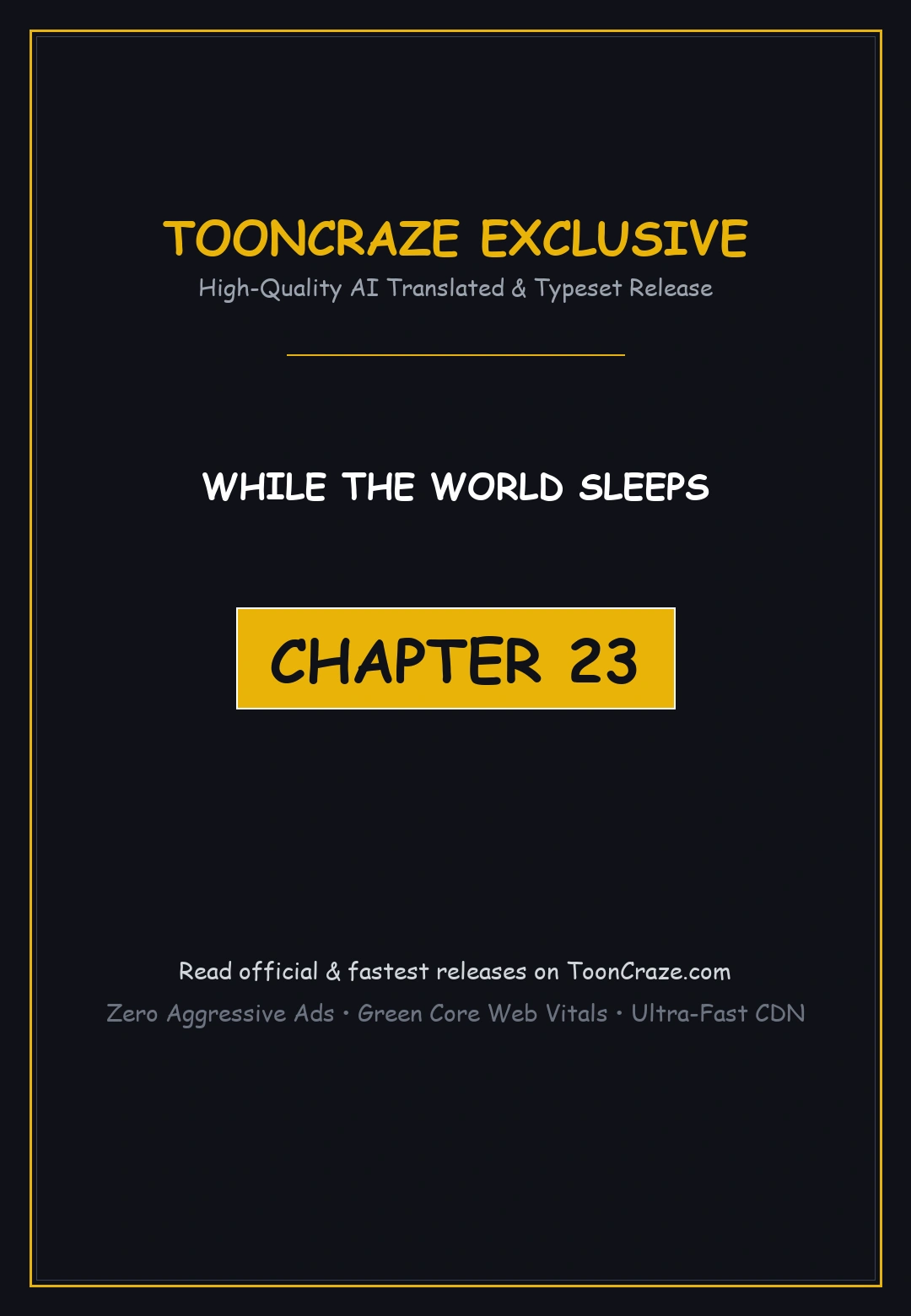 While The World Sleeps Chapter 23 - Page 1