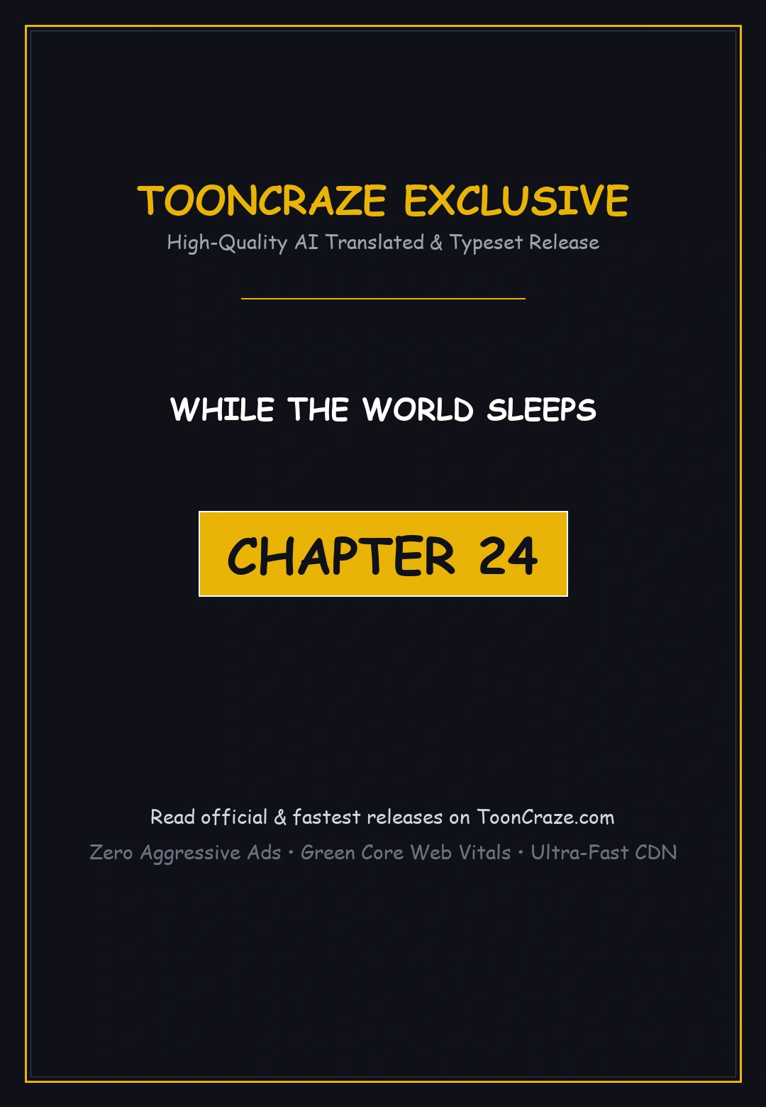 While The World Sleeps Chapter 24 - Page 1
