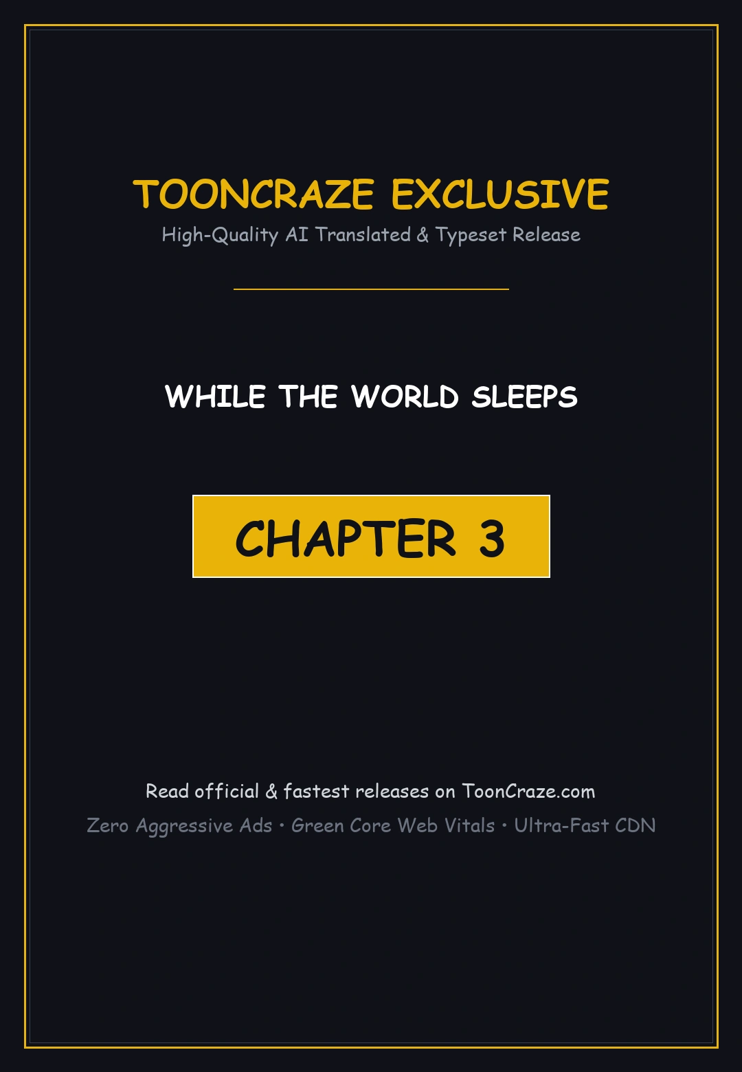 While The World Sleeps Chapter 3 - Page 1