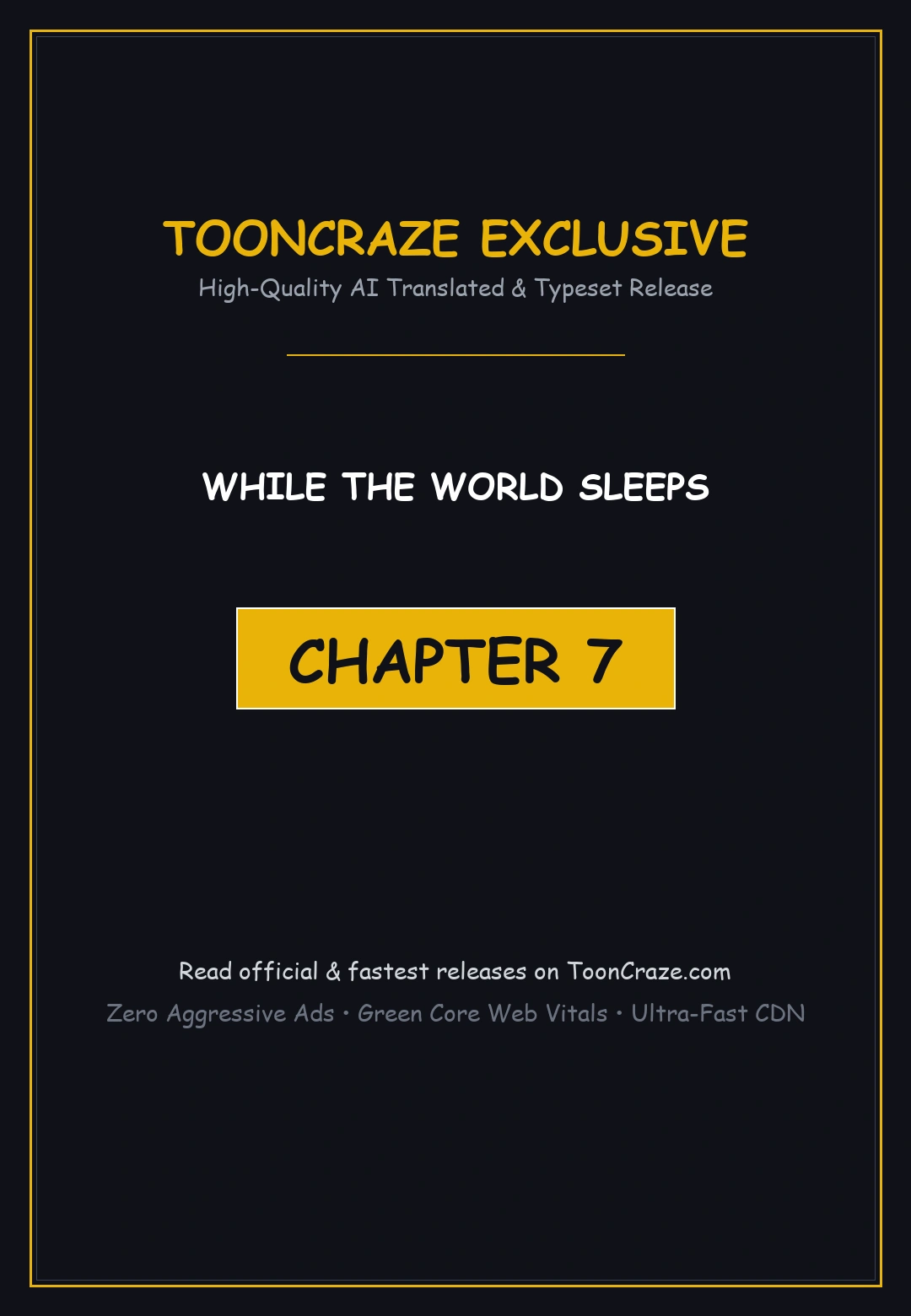 While The World Sleeps Chapter 7 - Page 1