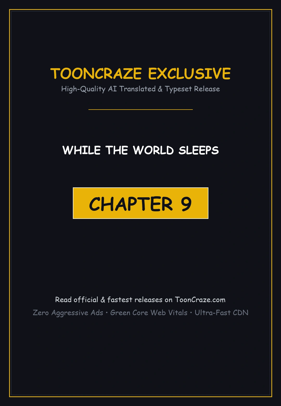 While The World Sleeps Chapter 9 - Page 1