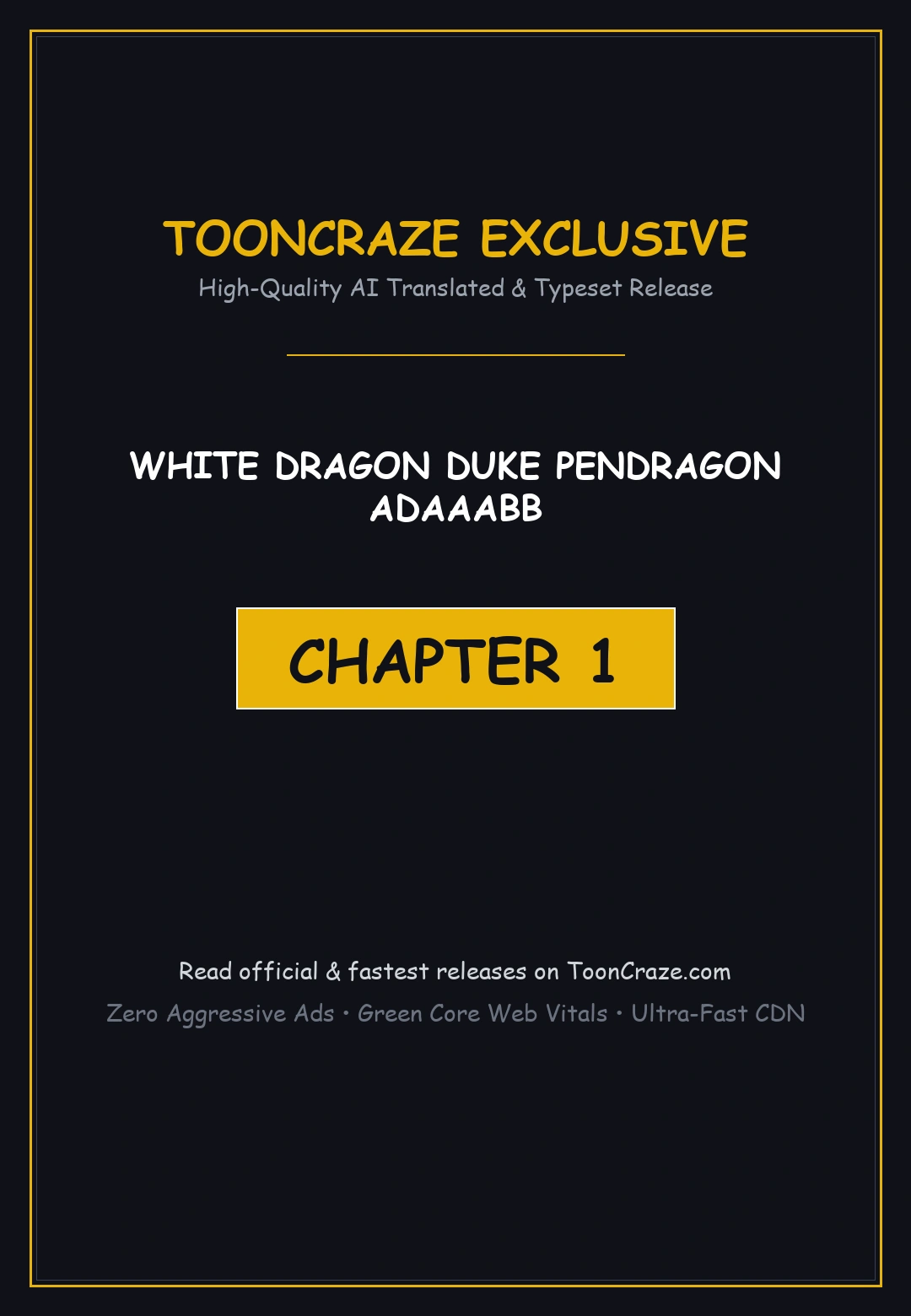 White Dragon Duke Pendragon Adaaabb Chapter 1 - Page 1