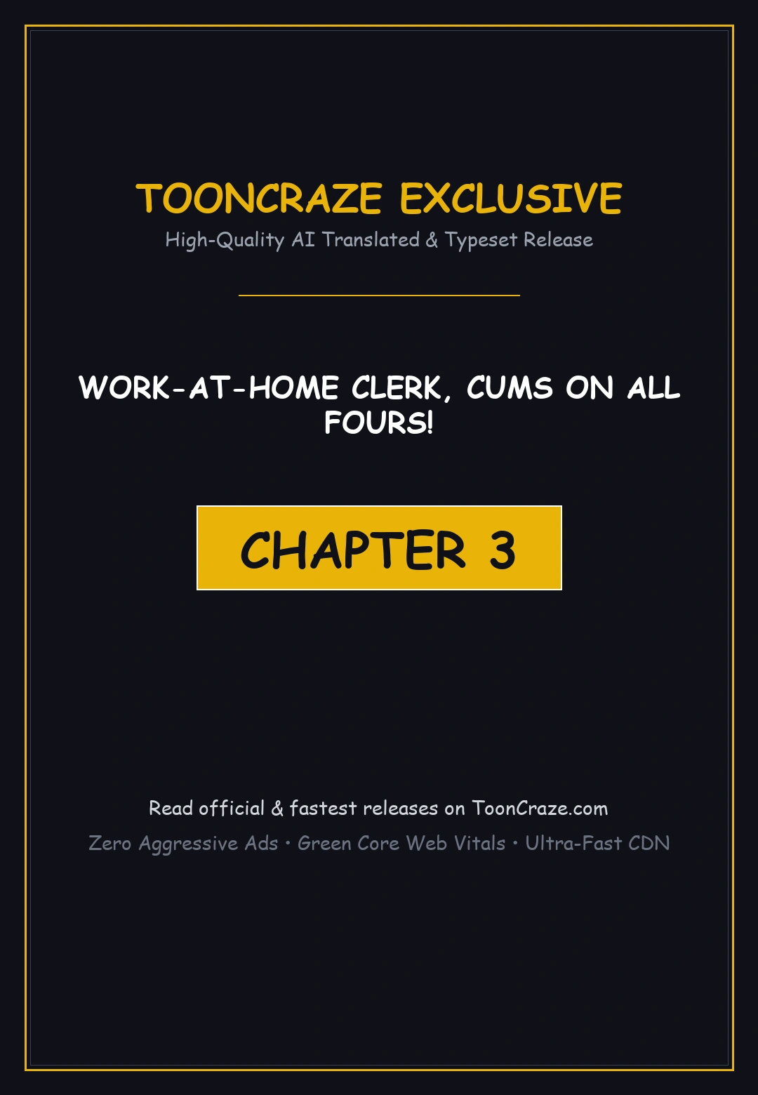 Work At Home Clerk Cums On All Fours Chapter 3 - Page 1