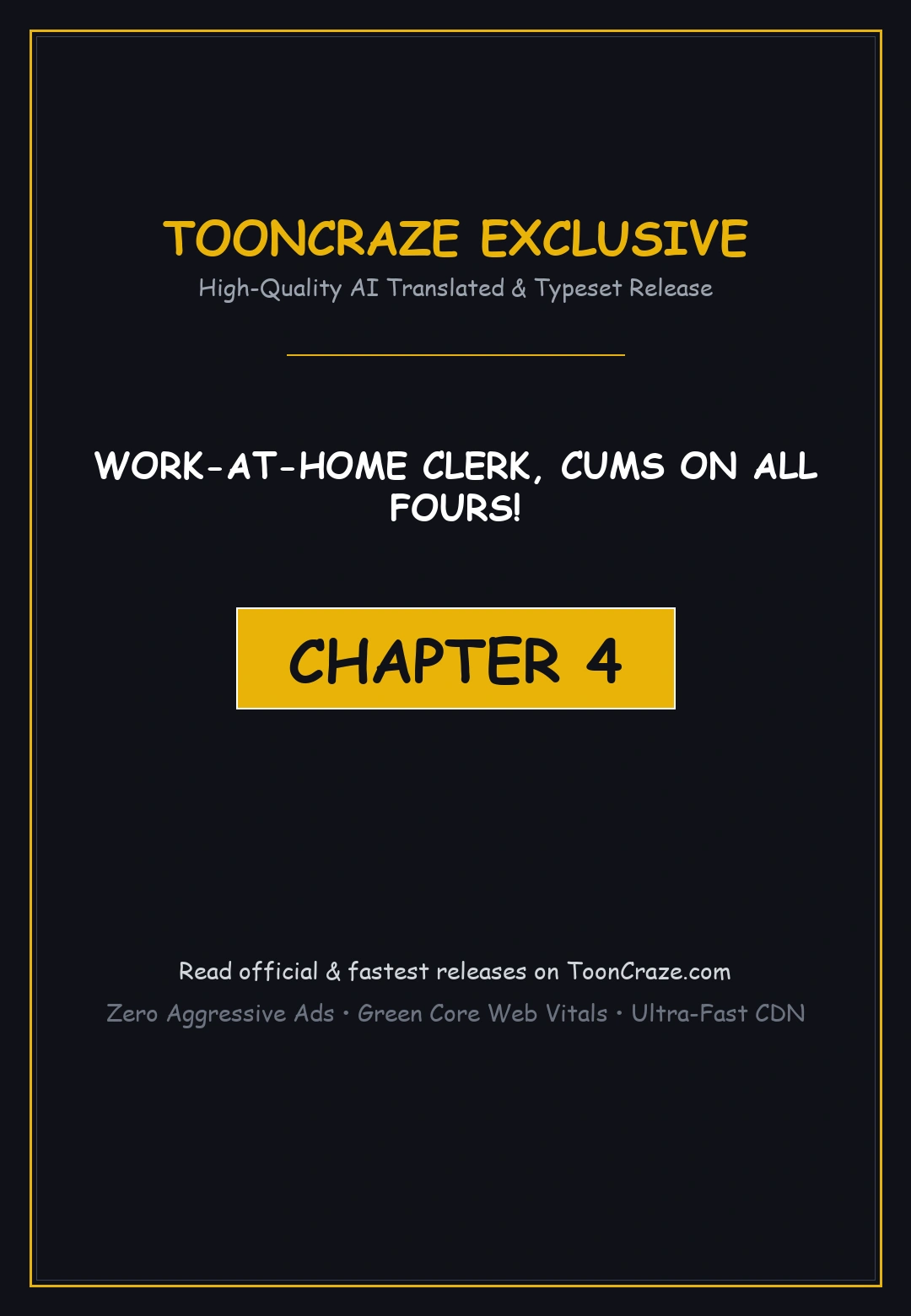 Work At Home Clerk Cums On All Fours Chapter 4 - Page 1