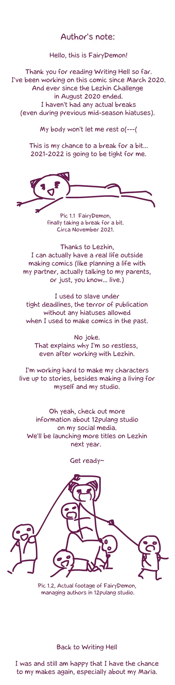 Writing Hell Manhwa Chapter 20.5 - Page 1