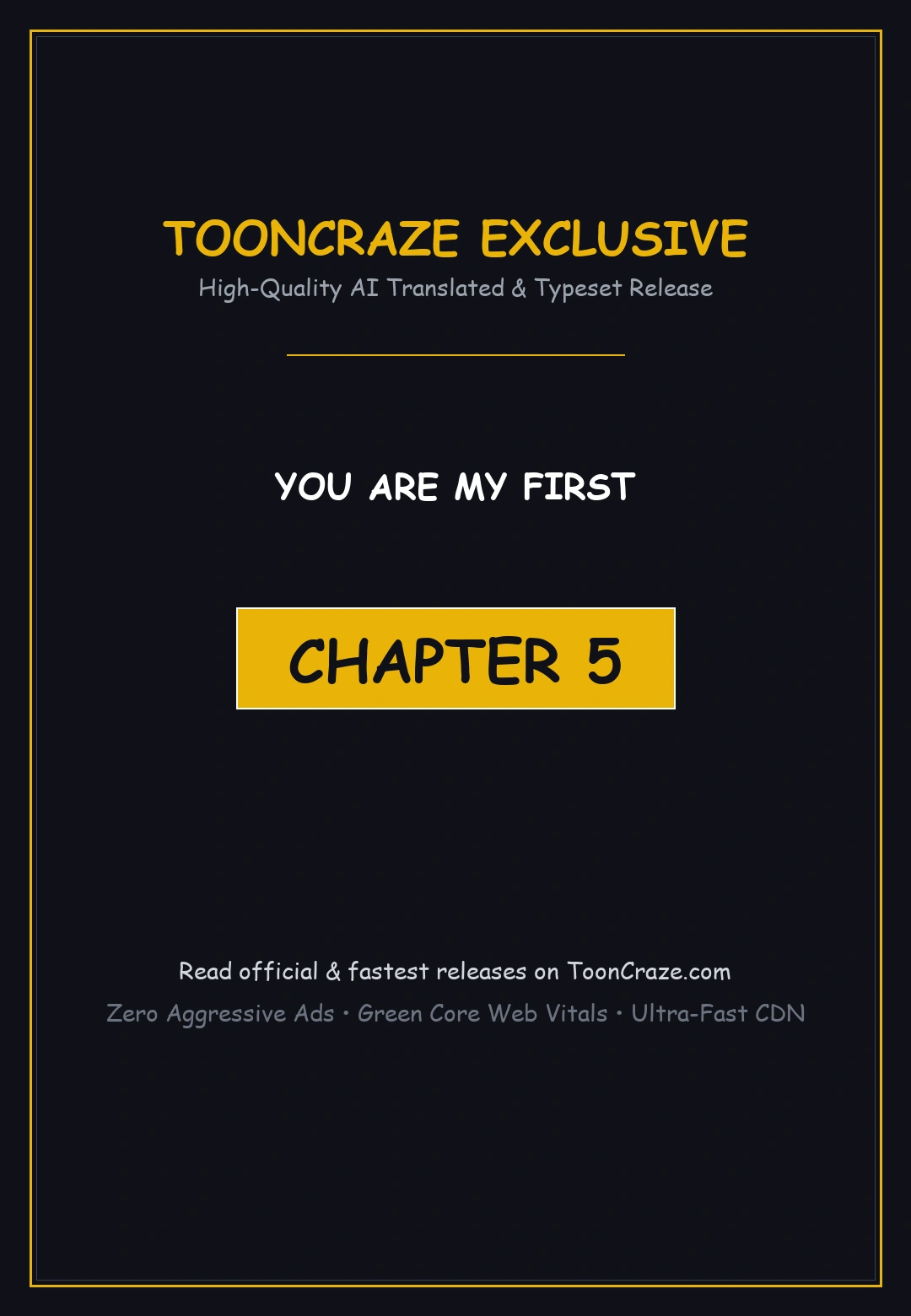 You Are My First Chapter 5 - Page 1