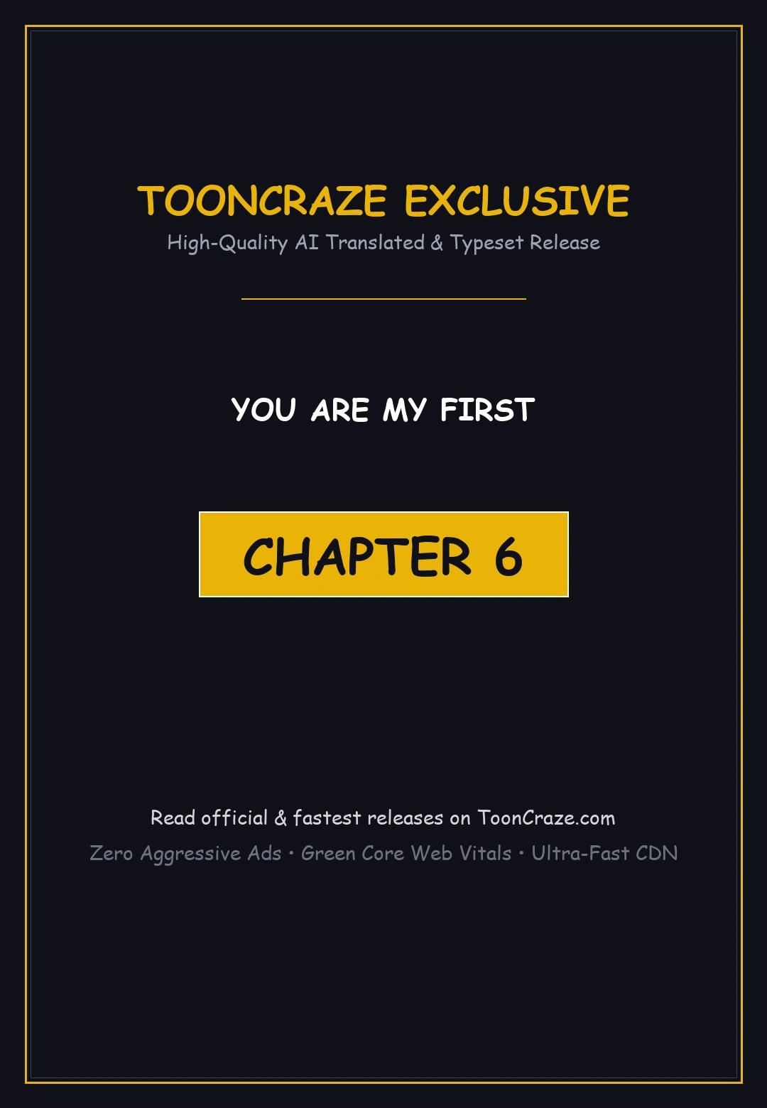 You Are My First Chapter 6 - Page 1