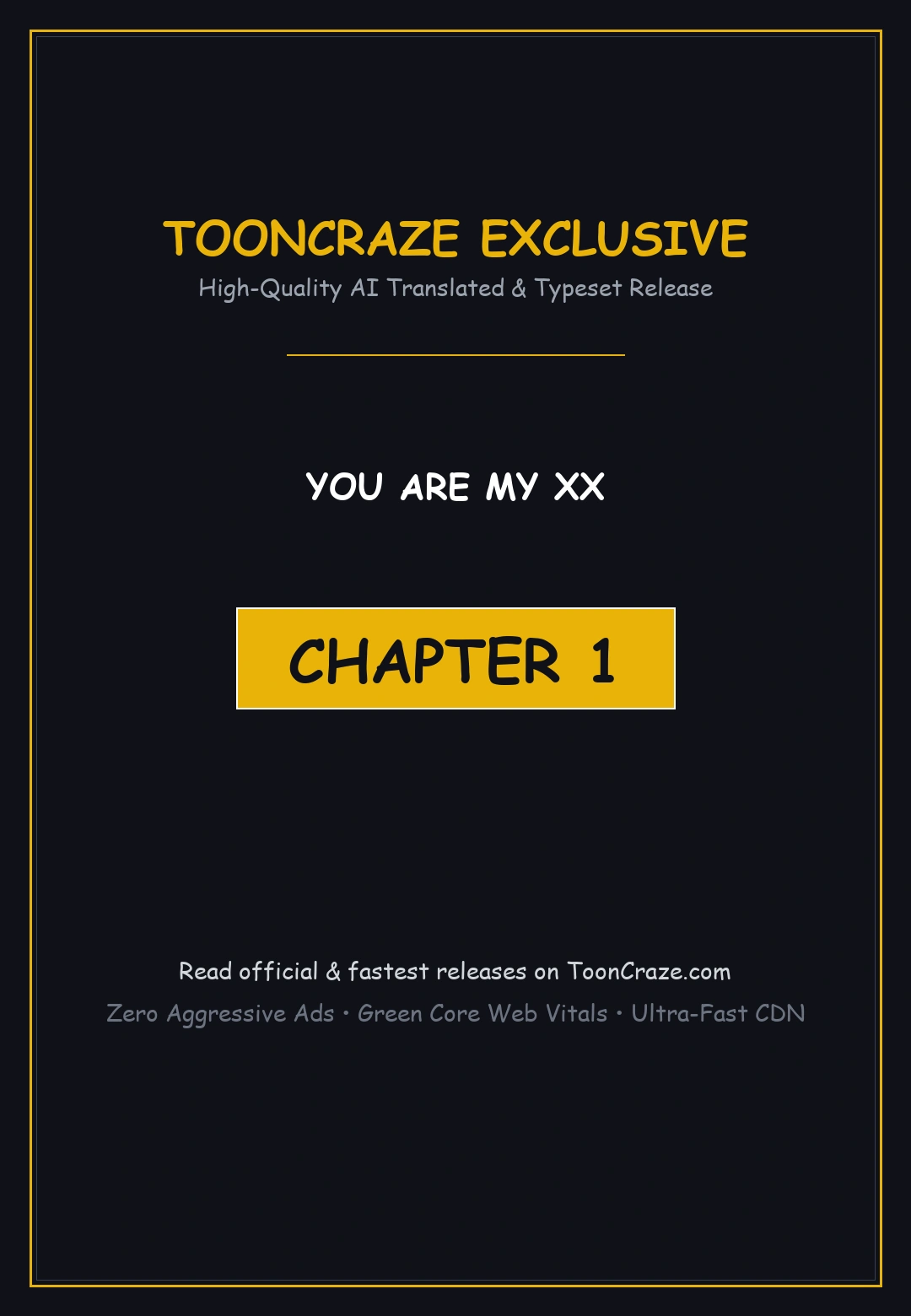You Are My Xx Chapter 1 - Page 1