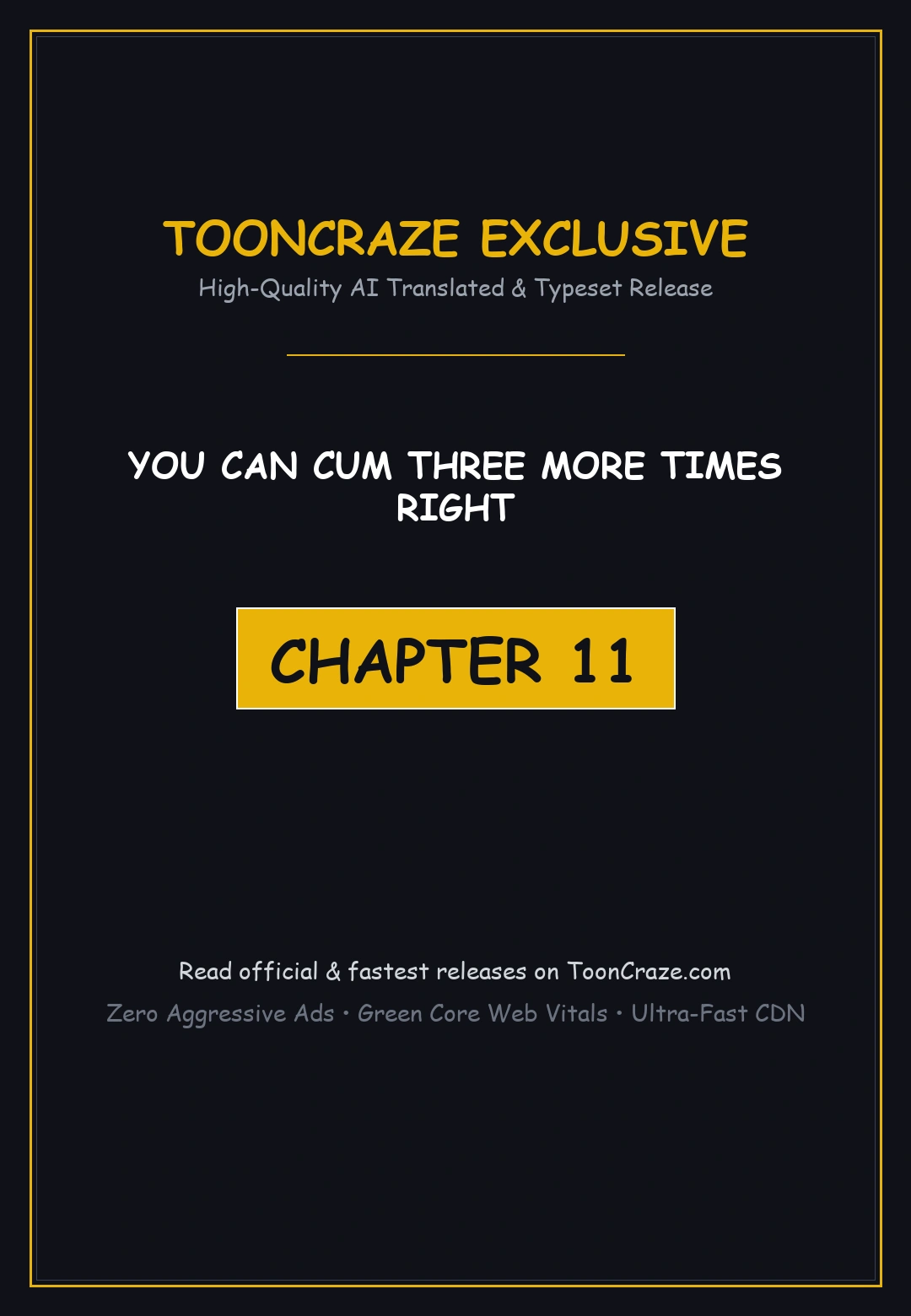 You Can Cum Three More Times Right Chapter 11 - Page 1