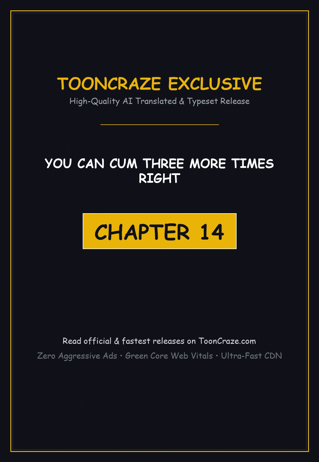 You Can Cum Three More Times Right Chapter 14 - Page 1