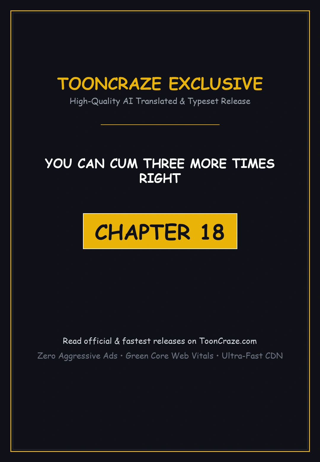 You Can Cum Three More Times Right Chapter 18 - Page 1