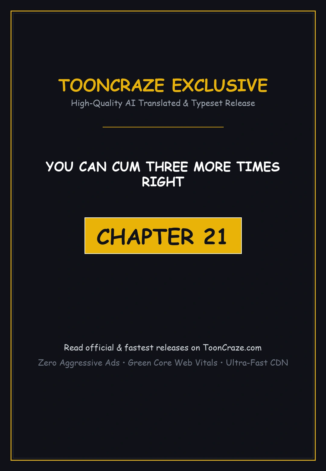 You Can Cum Three More Times Right Chapter 21 - Page 1