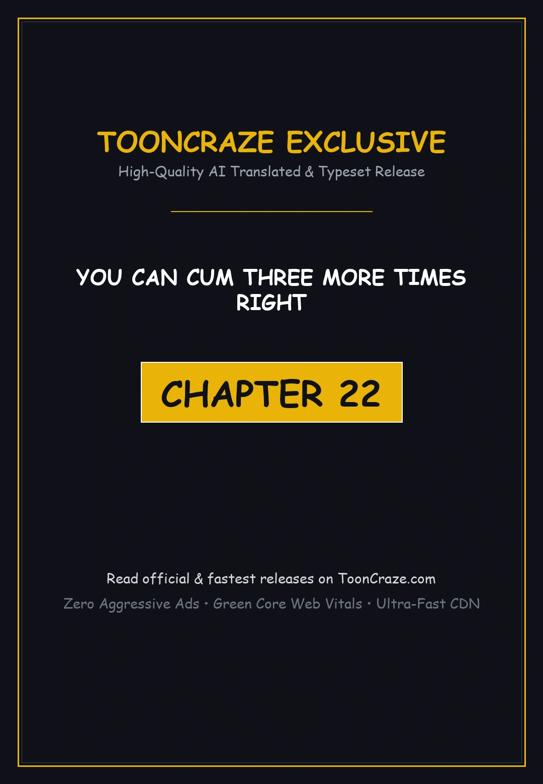 You Can Cum Three More Times Right Chapter 22 - Page 1