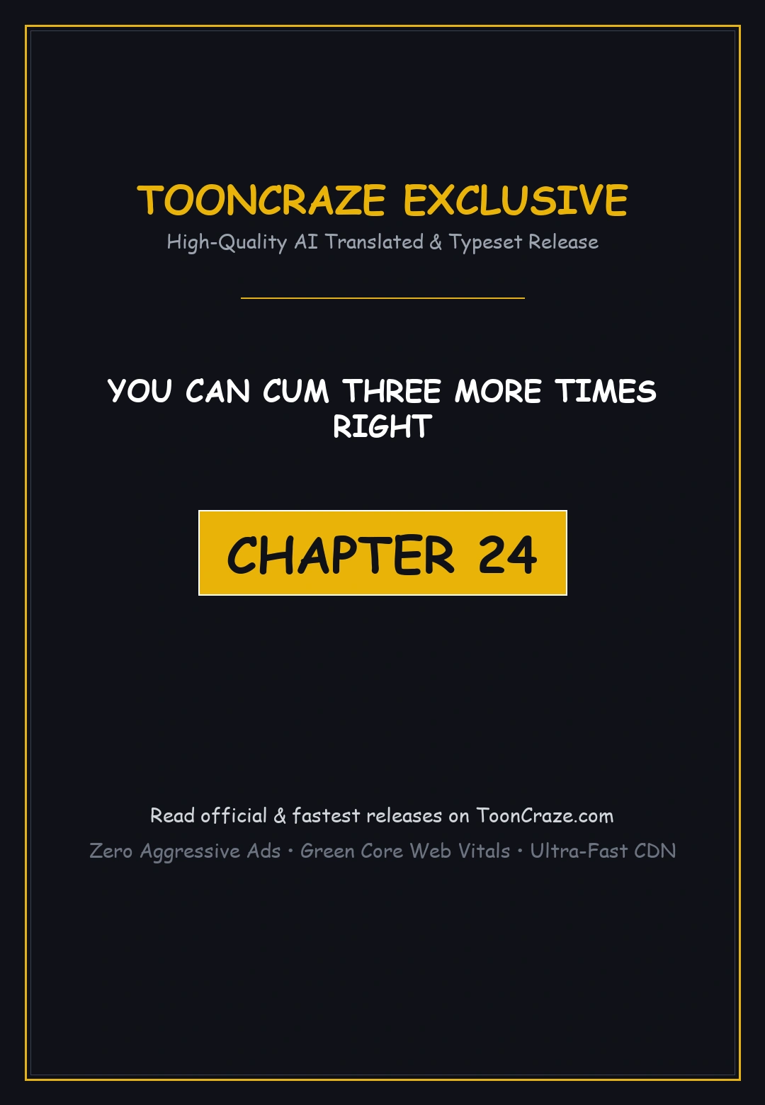 You Can Cum Three More Times Right Chapter 24 - Page 1