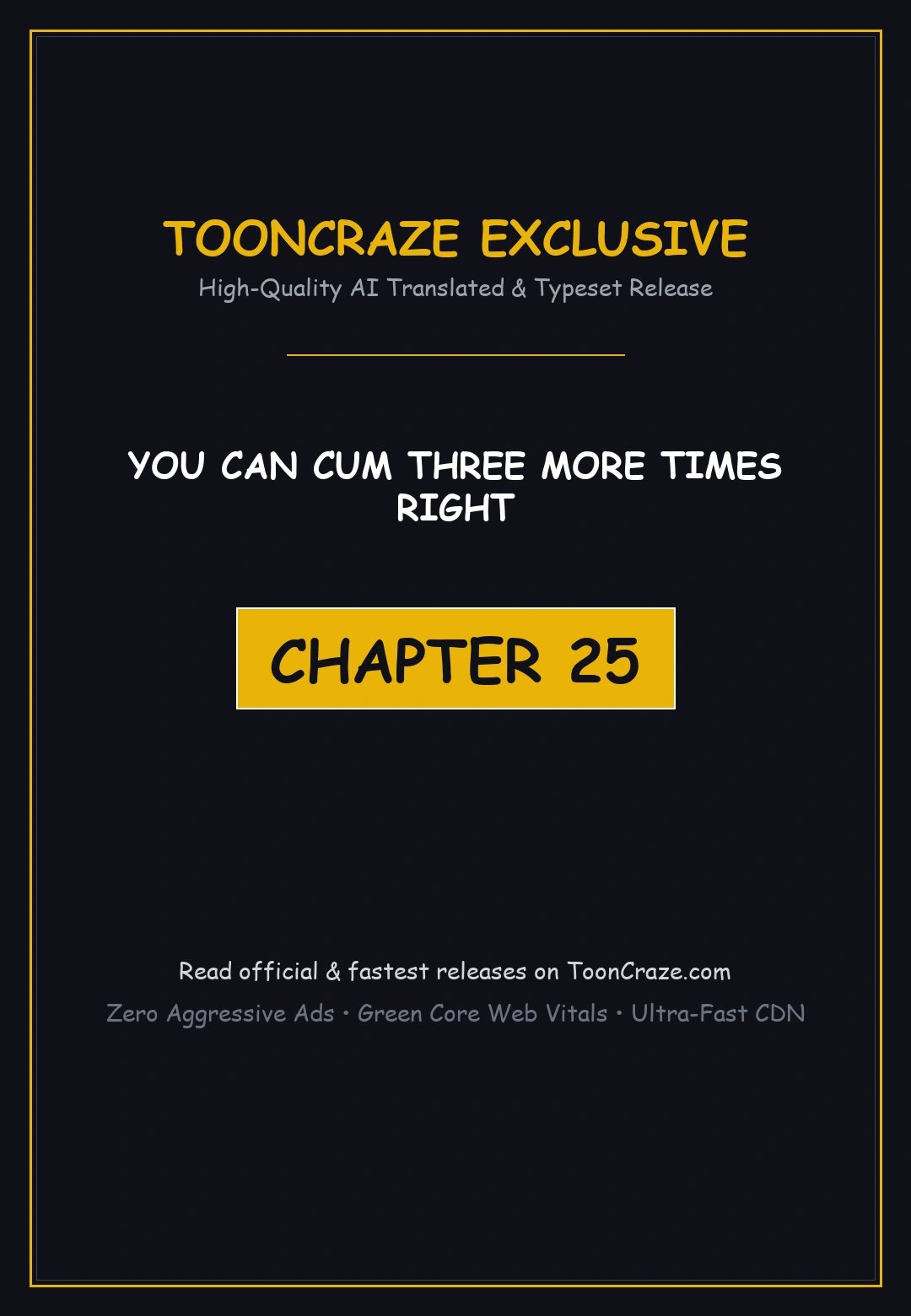 You Can Cum Three More Times Right Chapter 25 - Page 1