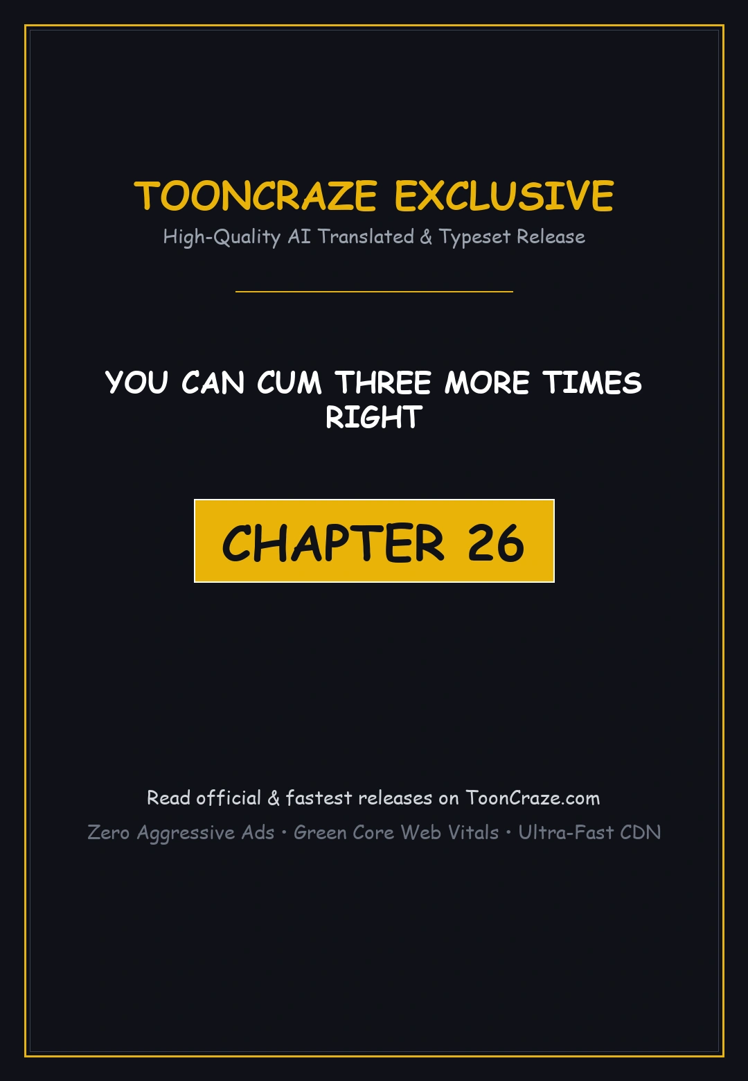 You Can Cum Three More Times Right Chapter 26 - Page 1