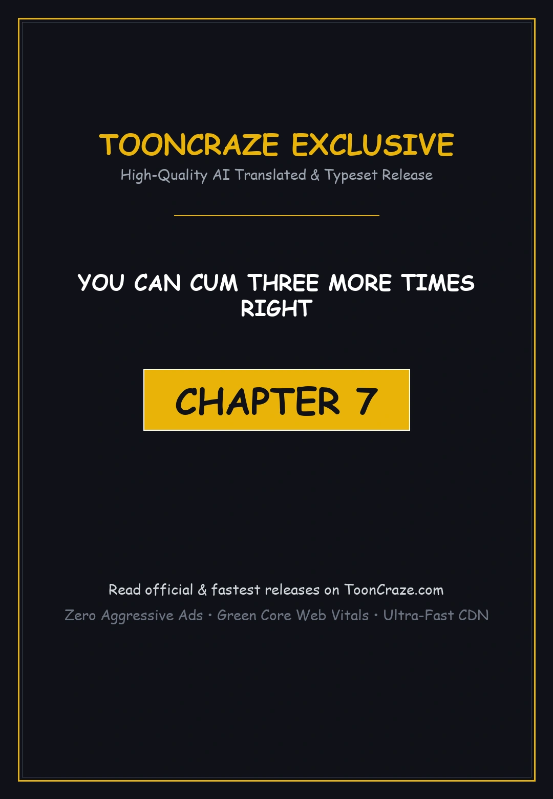 You Can Cum Three More Times Right Chapter 7 - Page 1
