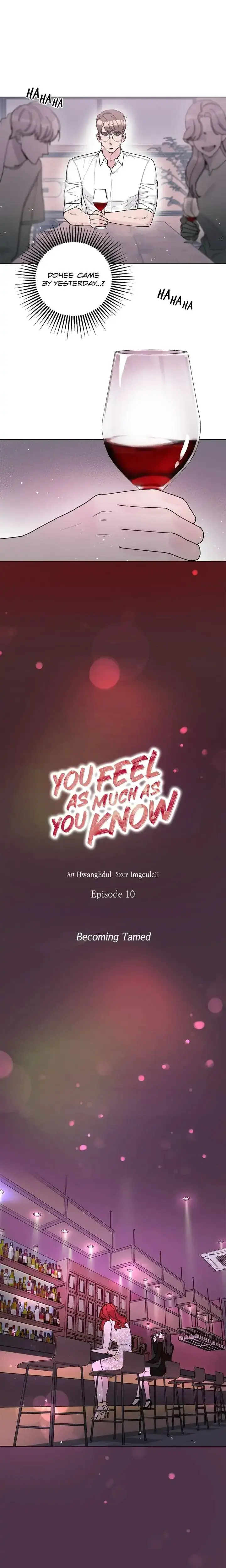 You Feel As Much As You Know Chapter 10 - Page 1