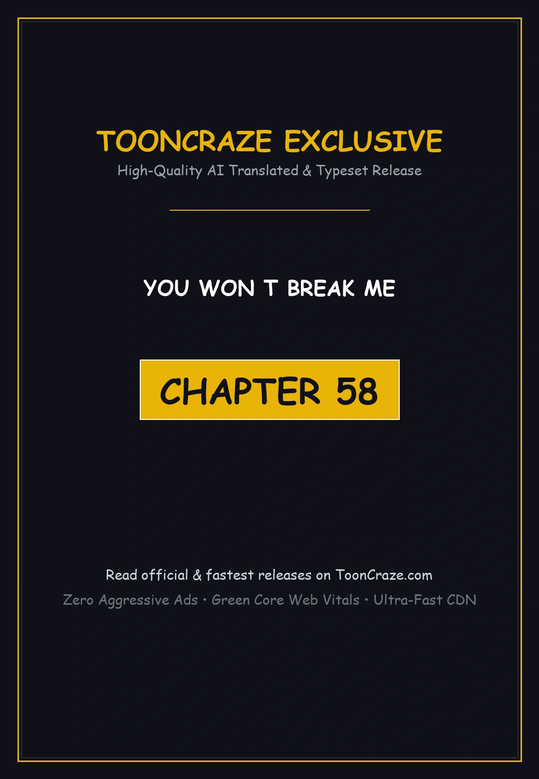 You Won T Break Me Chapter 58 - Page 1