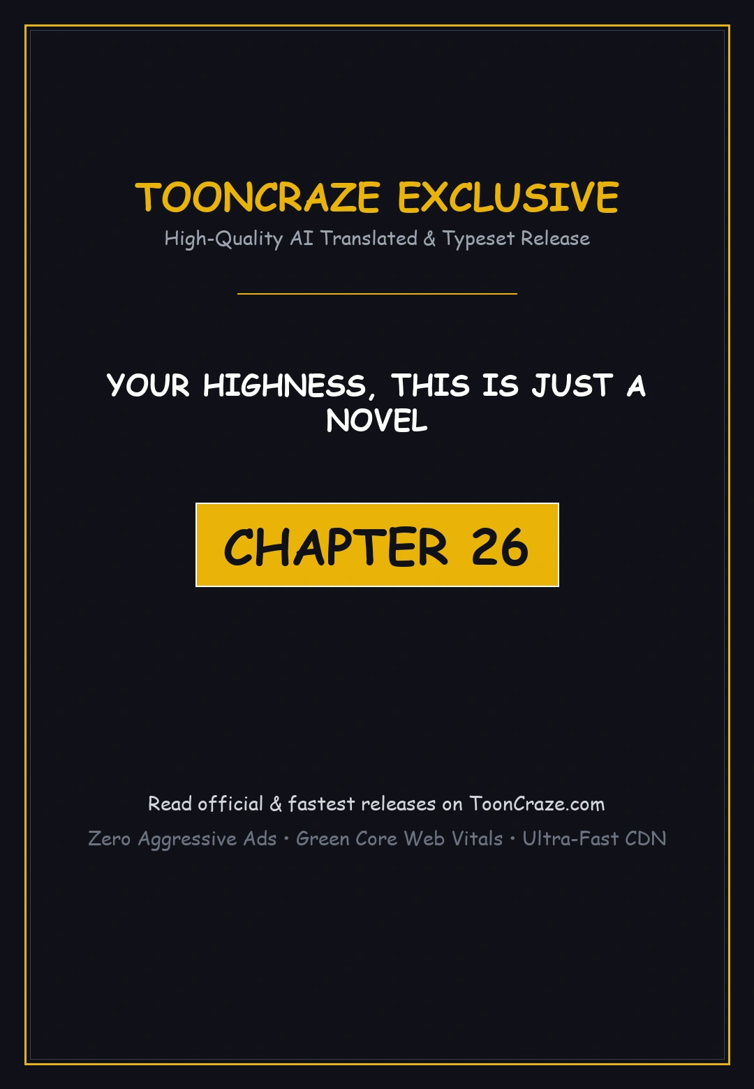 Your Highness This Is Just A Novel Chapter 26 - Page 1